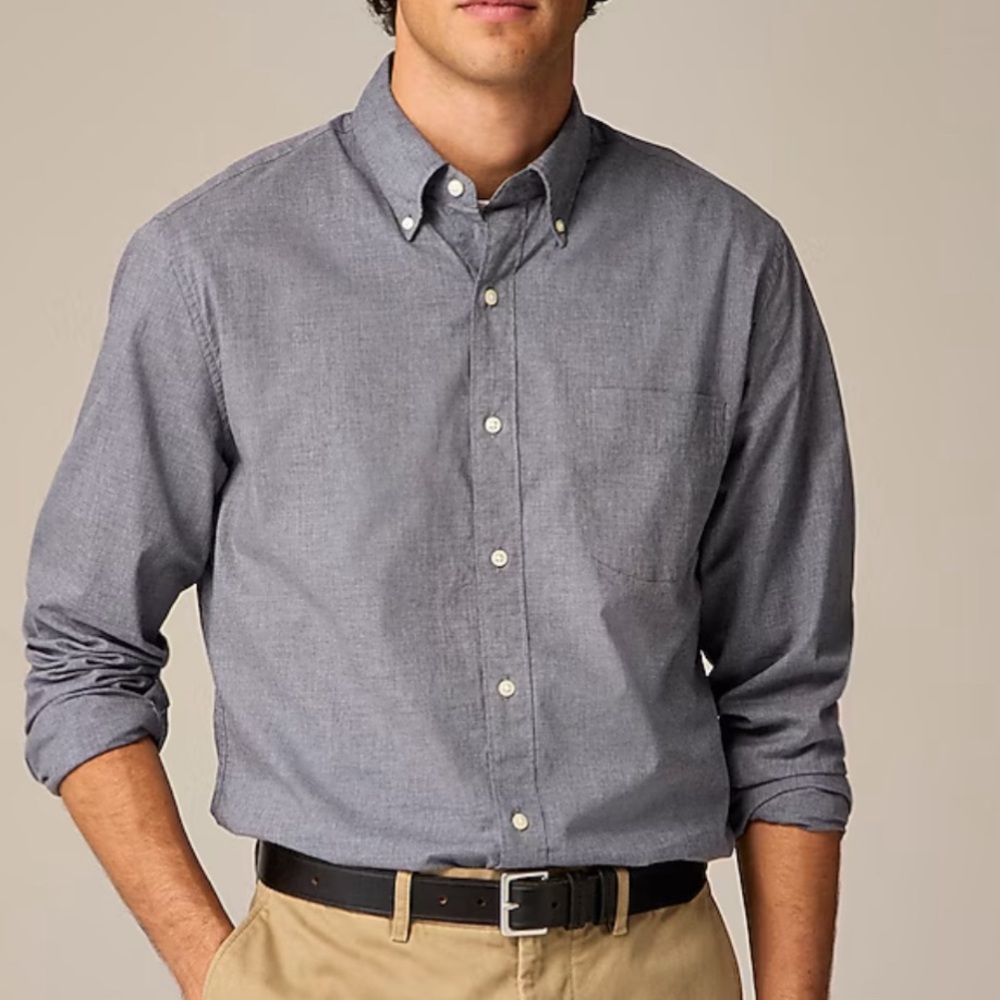 EUC- J. Crew ‘Secret Wash- Classic Fit’ Long Sleeve Button Down - Picture 2 of 6